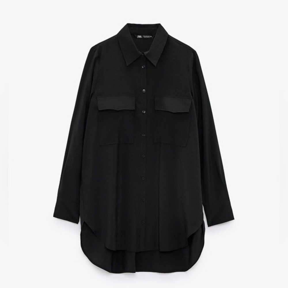 ZARA LONG SHIRT WITH POCKETS